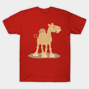 Cute happy smiling camel cartoon illustration T-Shirt